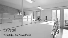  Presentation with interior design office - Beautiful slides featuring modern office furnishings interior design backdrop and a light gray colored foreground