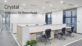  Presentation with interior - Amazing presentation having modern office interior backdrop and a light gray colored foreground