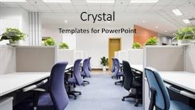  Presentation with furniture - Audience pleasing theme consisting of modern office interior backdrop and a light gray colored foreground