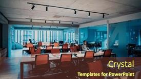  Presentation with entrepreneur - Presentation design enhanced with modern-office-portrait-of-stylish background and a tawny brown colored foreground