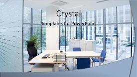  Presentation with interior design office - Cool new PPT layouts with modern office backdrop and a light blue colored foreground