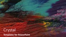  Presentation with modern color - PPT layouts enhanced with modern-oil-and-acrylic-smear background and a tawny brown colored foreground