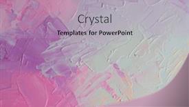  Presentation with pastel color - Presentation theme having modern-oil-and-acrylic-smear background and a light gray colored foreground