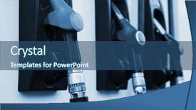  Presentation with refueling - Audience pleasing presentation theme consisting of modern petrol filling station backdrop and a  colored foreground