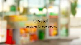  Presentation with petrol station - Slides having modern petrol station blurred background and a yellow colored foreground