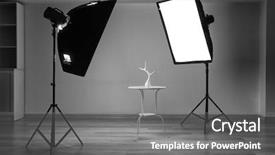  Presentation with shooting - Colorful presentation design enhanced with  backdrop and a  colored foreground