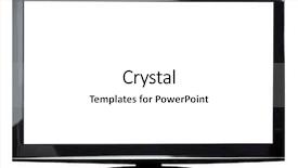  Presentation with plasma screen - Amazing presentation theme having modern plasma tv isolated backdrop and a white colored foreground