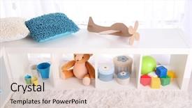  Presentation with school leadership - Cool new slide set with modern playroom for children backdrop and a  colored foreground
