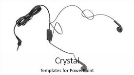  Presentation with audio - Beautiful PPT layouts featuring modern portable audio earphones isolated backdrop and a white colored foreground