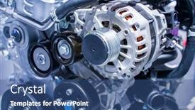  Presentation with car engine - Presentation theme enhanced with modern-powerful-car-engine-section background and a ocean colored foreground