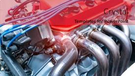  Presentation with car engine - Audience pleasing slide set consisting of modern-powerful-car-engine-section backdrop and a red colored foreground