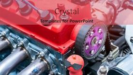 Presentation with car engine - Beautiful PPT layouts featuring modern-powerful-car-engine-section backdrop and a coral colored foreground