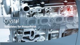  Presentation with powerful - Beautiful slides featuring modern-powerful-car-engine-section backdrop and a seafoam green colored foreground