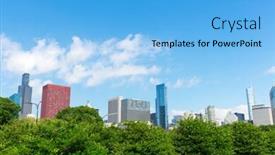  Presentation with quarter - Audience pleasing PPT layouts consisting of modern-quarter-with-different-buildings backdrop and a light blue colored foreground