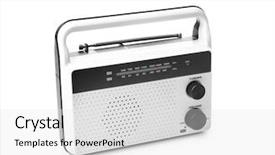  Presentation with modern black and white trees - Audience pleasing PPT layouts consisting of modern radio on white background backdrop and a white colored foreground