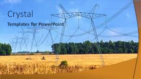  Presentation with power - Slide set featuring modern-reliance-power-against background and a light blue colored foreground