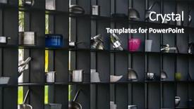  Presentation with restaurant kitchen - Colorful slide deck enhanced with modern restaurant outdoor kitchen cookware backdrop and a dark gray colored foreground