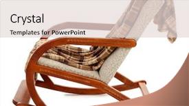  Presentation with modern - Beautiful presentation theme featuring modern rocking-chair with rug backdrop and a lemonade colored foreground