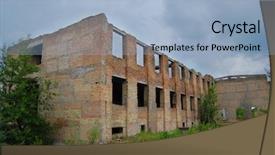  Presentation with chernobyl - Colorful PPT theme enhanced with modern ruins chernobyl area abandoned backdrop and a  colored foreground