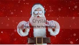  Presentation with christmas music - Slides consisting of modern-santa-claus-in-stylish background and a red colored foreground