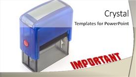  Presentation with private confidential document stamp red - Theme consisting of modern self-ink rubber stamp background and a white colored foreground