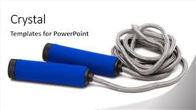  Presentation with rope - Theme having modern skipping rope background and a white colored foreground