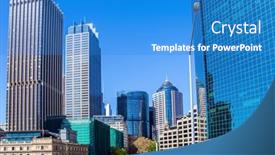  Presentation with sydney - Beautiful theme featuring modern-skyscrapers-in-sydney-sidney backdrop and a teal colored foreground