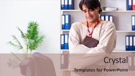  Presentation with crazy - Amazing presentation having modern slavery - crazy young man in straitjacket backdrop and a  colored foreground