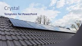  Presentation with solar system - Presentation theme with modern-solar-system background and a sky blue colored foreground