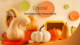  Presentation with modern food - Slide deck enhanced with modern-still-life-with-different background and a yellow colored foreground