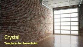  Presentation with modern - Slides featuring modern studio loft with garage background and a tawny brown colored foreground