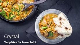  Presentation with crocodile - Presentation enhanced with modern-style-african-crocodile-cheeks background and a tawny brown colored foreground