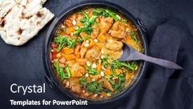  Presentation with crocodile - Presentation design with modern-style-african-crocodile-cheeks background and a wine colored foreground