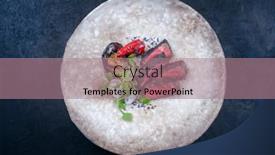  Presentation with roast beef - Presentation theme consisting of modern-style-barbecue-dry-aged background and a coral colored foreground