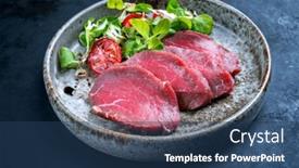  Presentation with japanese style - Slide deck enhanced with modern-style-gourmet-raw-japanese background and a ocean colored foreground