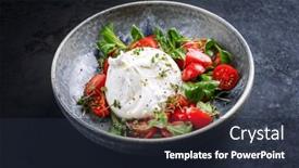  Presentation with design milk - Slides enhanced with modern-style-italian-apulia-burrata background and a  colored foreground
