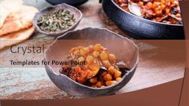  Presentation with eggplant - Presentation featuring modern-style-slow-cooked-lebanese background and a red colored foreground