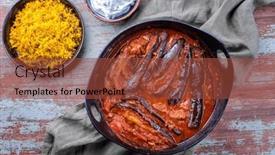  Presentation with persian - Presentation with modern-style-slow-cooked-persian background and a tawny brown colored foreground