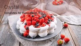  Presentation with australian - Presentation theme with modern-style-traditional-australian-pavlova background and a  colored foreground