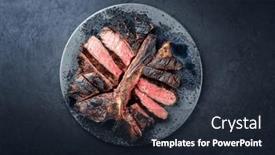  Presentation with wagyu - Slide deck enhanced with modern-style-traditional-barbecue-dry background and a wine colored foreground