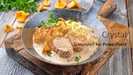  Presentation with barbecue - Theme enhanced with modern-style-traditional-barbecue-pork background and a yellow colored foreground