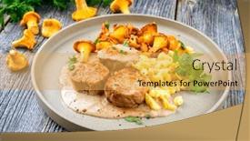  Presentation with barbecue - Theme with modern-style-traditional-barbecue-pork background and a yellow colored foreground