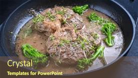  Presentation with italian - Presentation theme with modern-style-traditional-braised-italian background and a violet colored foreground