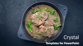  Presentation with italian - Slide set with modern-style-traditional-braised-italian background and a navy blue colored foreground