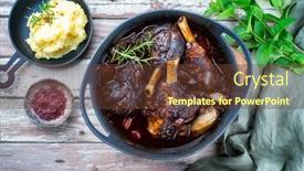  Presentation with traditional - Theme enhanced with modern-style-traditional-braised-slow background and a tawny brown colored foreground