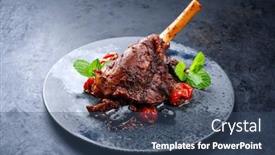  Presentation with traditional - PPT theme featuring modern-style-traditional-braised-slow background and a ocean colored foreground