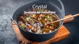  Presentation with carrots - Theme with modern-style-traditional-french-boeuf background and a dark gray colored foreground