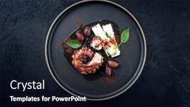  Presentation with octopus - Slides having modern-style-traditional-greek-chtapodi background and a wine colored foreground