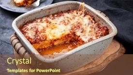  Presentation with italian - Presentation theme enhanced with modern-style-traditional-italian-polenta background and a tawny brown colored foreground