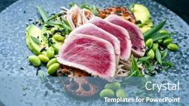  Presentation with japanese style - Presentation theme featuring modern-style-traditional-japanese-gourmet background and a  colored foreground